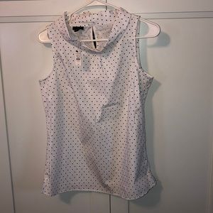Talbots Super Cute Polka Dot Sleeveless Top NWT